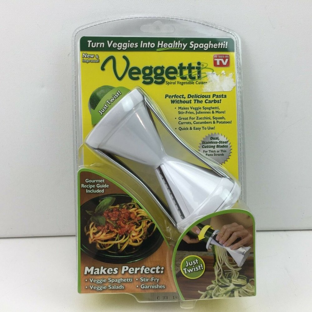 Vegetti Spiral Vegetable Slicer Cutter Makes Veggie Pasta As Seen On TV